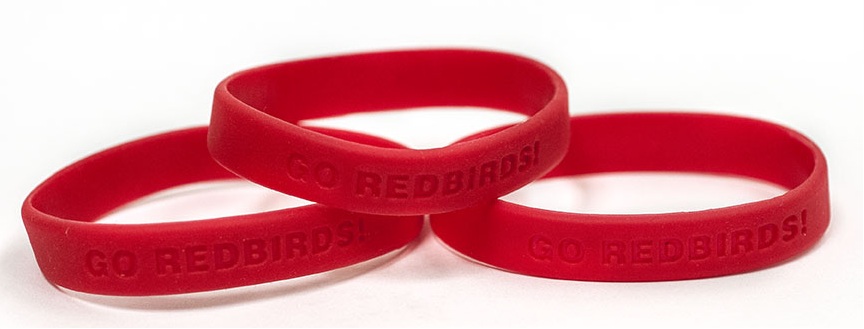 Red Ribbon Drug & Bully Free 2-Sided Silicone Awareness Bracelet - Pack of  25 | Positive Promotions