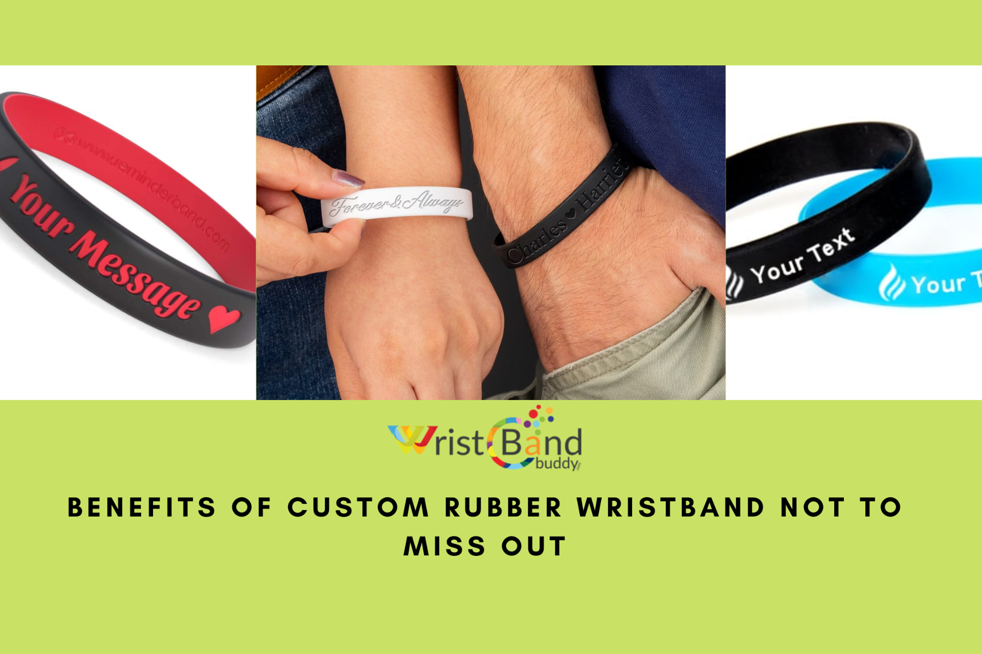 Custom Wristbands  Silicone Bracelets  Fast Production