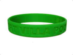 debossed wristbands