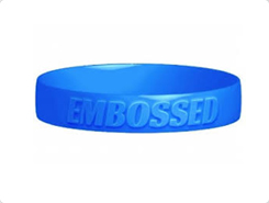 embossed wristbands