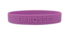 Embossed Wristbands